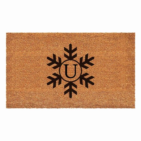 Calloway Mills Monogram Door Mat, Black, Natural, 36 in W x 72 in L 108793672U